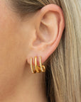 Faux Triple Hoops