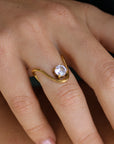 Diamonette Crescent Ring