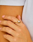 Diamonette Crescent Ring