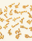 Small Bubble Letter Charm