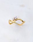 Diamonette Wave Ring
