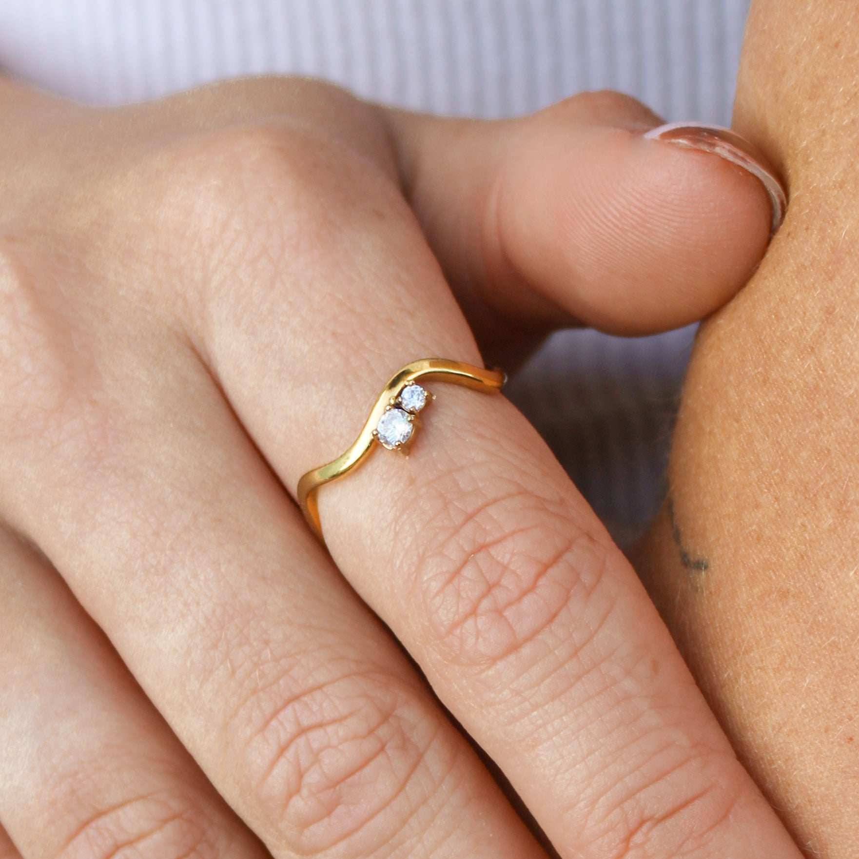 Diamonette Wave Ring – Hartlyn Jewelry Co.