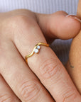 Diamonette Wave Ring