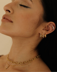 Faux Triple Hoops