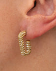 Luxe Rectangle Hoops