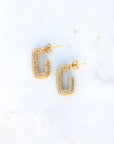 Luxe Rectangle Hoops