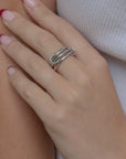 Entwined Stack Ring
